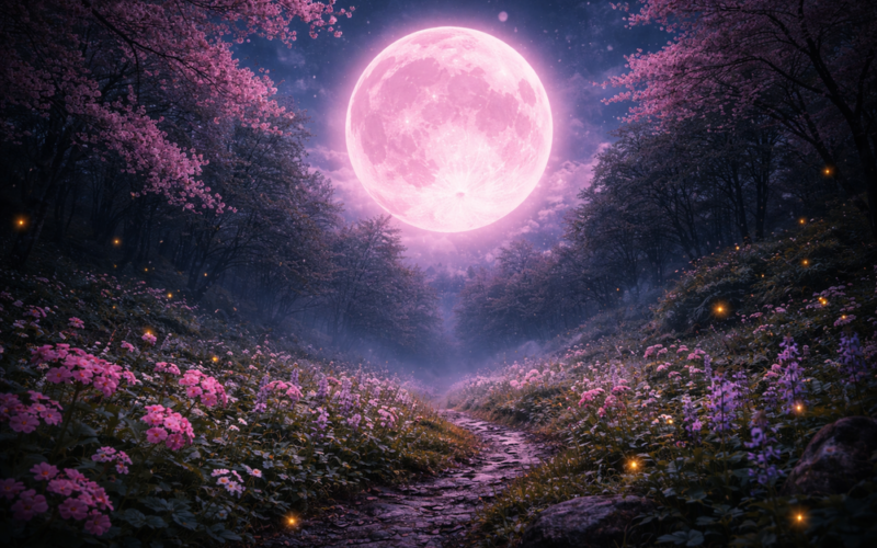 Pink Moon – Full Moon in Libra
