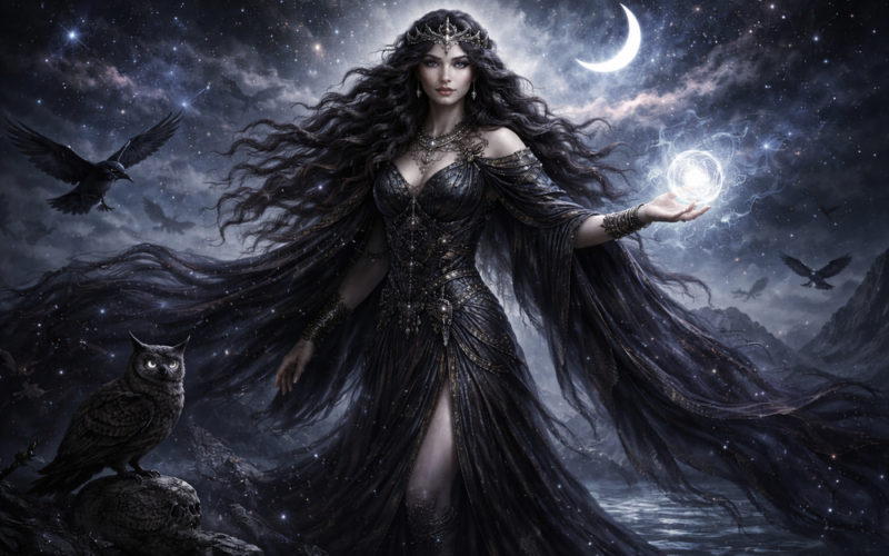 Nyx ~ The Goddess of Night ~ The Primordial Mother of Darkness