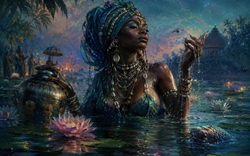 Mami Wata ~ The Water Spirit Who Carries the World Between Worlds